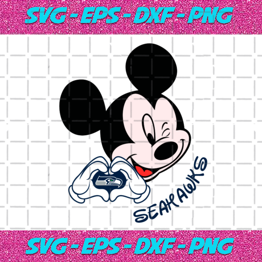 Mickey Loves Seahawks Svg SP2012021