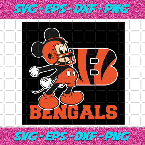 Mickey Mouse Bengals Svg SP26122020