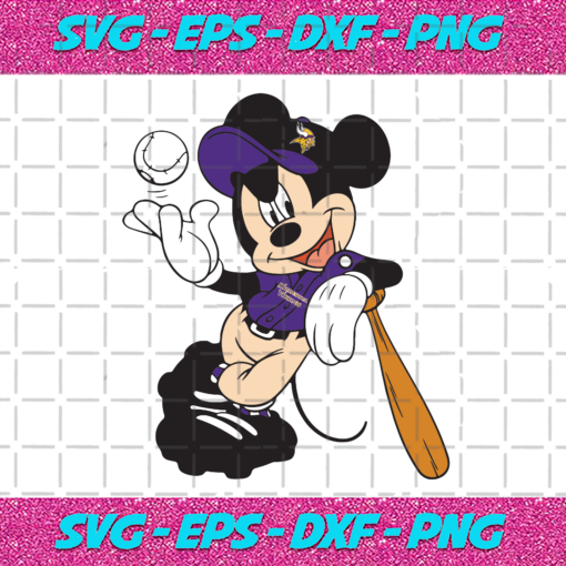 Minnesota Vikings Mickey Mouse Svg SP31122020