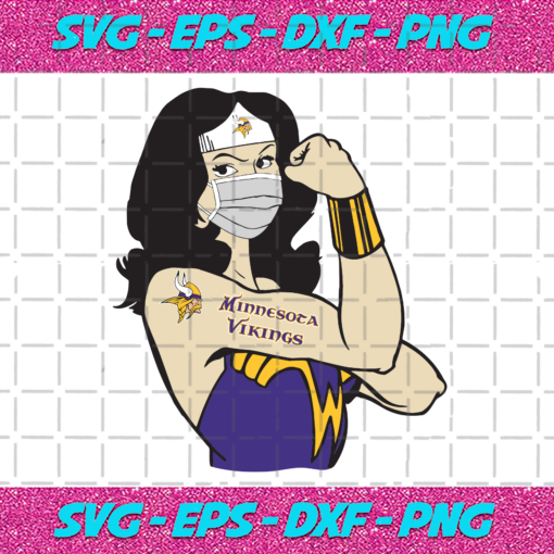 Minnesota Vikings Wonder Woman Svg SP24122020