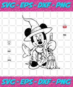 Minnie Witch Halloween Svg HW22102020