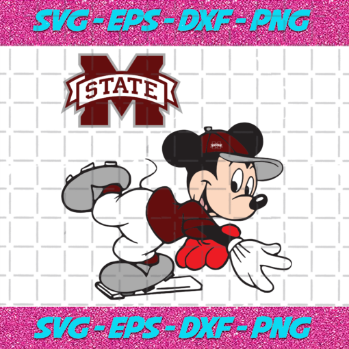 Mississippi State Bulldogs And Mickey Sport Svg SP22092020