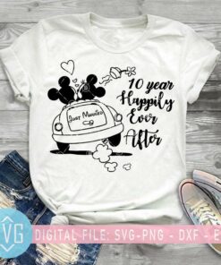 10 Year Happily Ever After SVG Mickey SVG Minnie SVG Disney SVG