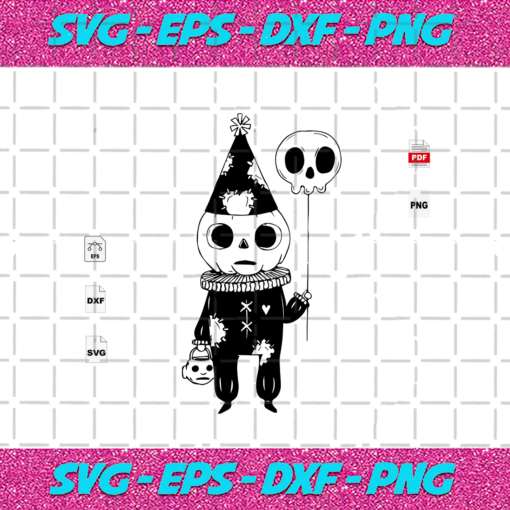 Skull Clown Halloween Svg HW21102020