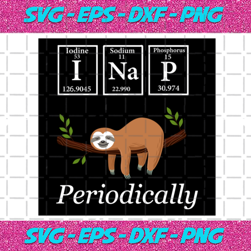 Sloth Periodically Science Svg TD161220206
