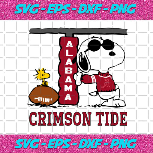 Snoopy Alabama Crimson Tide Svg SP22012179