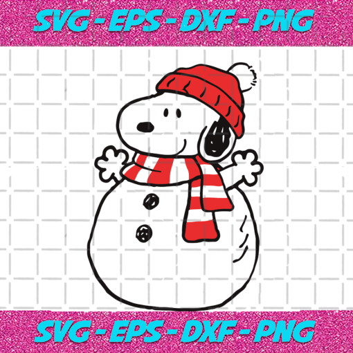 Snow Snoopy Christmas svg CM17082020