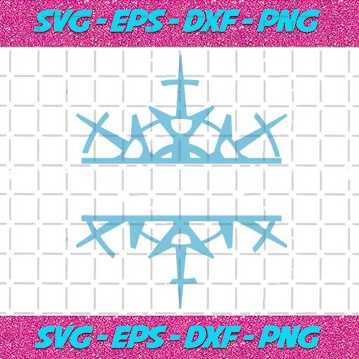 Split Snowflake Svg CM23112020