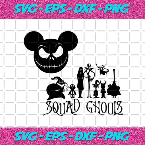 Squad ghouls Nightmare Before Christmas Svg HW81020202