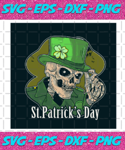 St Patricks Day Skull Svg ST29012021