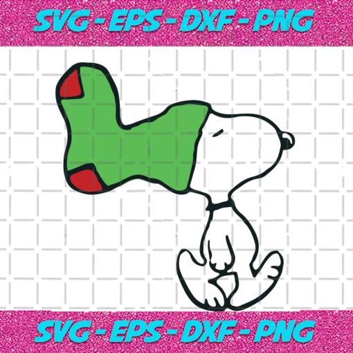 Stocking Snoopy Christmas svg CM17082020