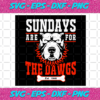 Sunday Are For The Dawgs Svg TD612021