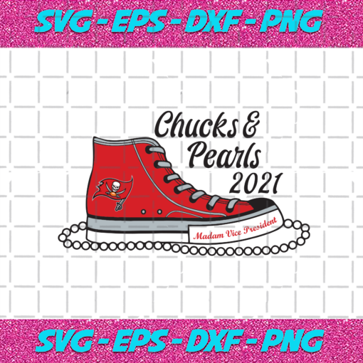 Tampa Bay Buccaneers Chucks And Pearls 2021 Svg SP13012021