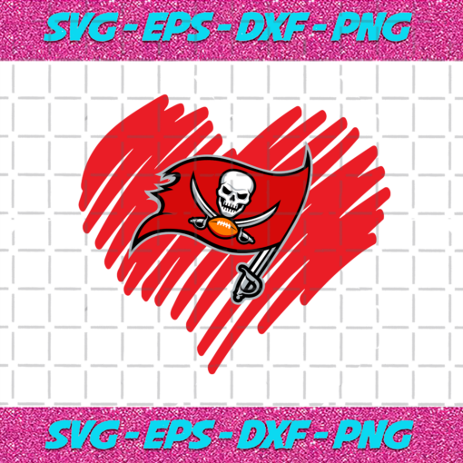 Tampa Bay Buccaneers Heart Svg SP26122020