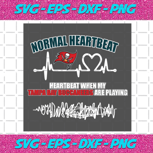 Tampa Bay Buccaneers Heartbeat Svg SP31122020