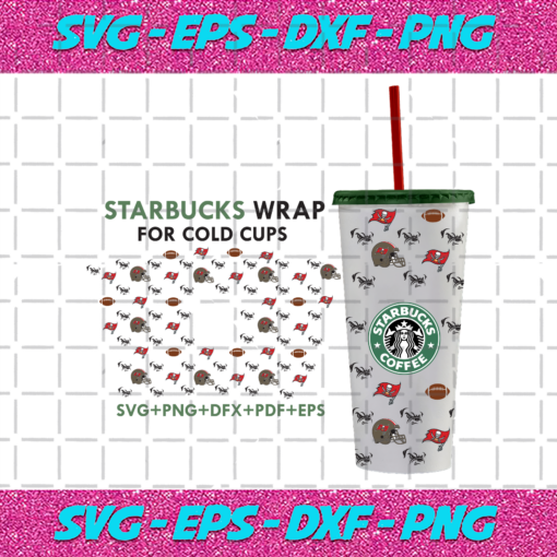 Tampa Bay Buccaneers Starbucks Wrap Svg SP08012021