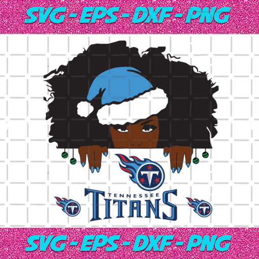 Tennessee Titans Santa Black Girl Svg SP24122020
