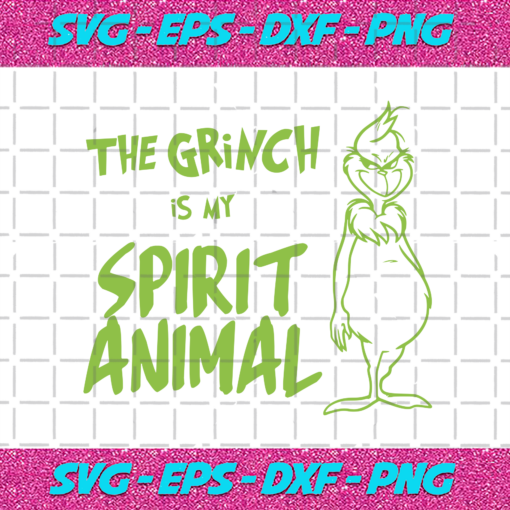 The Grinch Is My Spirit Animal Christmas Svg CM16112020