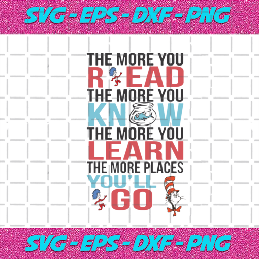 The More You Read Svg DR210202LH25