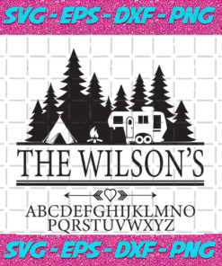 The Wilsons Family Camping Trending Svg TD29082020