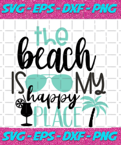 The beach is my happy place svg TD21082020