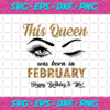This Queen Was Born In February Svg BD23122020