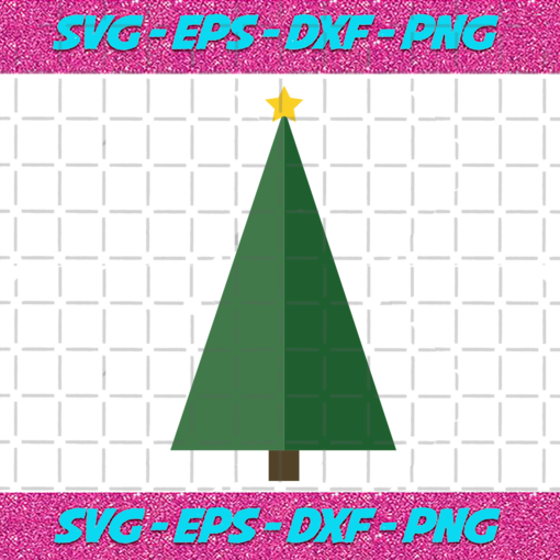 Triangle Christmas Tree With Star Svg CM23112020