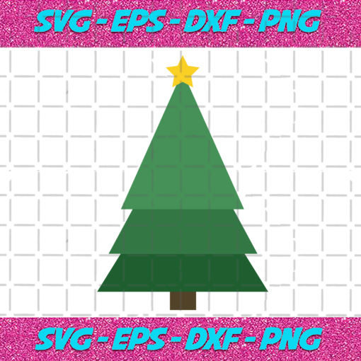 Triangle Christmas Tree With Star Svg CM231120203