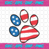 Usa Flag Glasses Head Dog 4th July Dog Puppy Paw Love Dog Independence Day Svg IN17082020