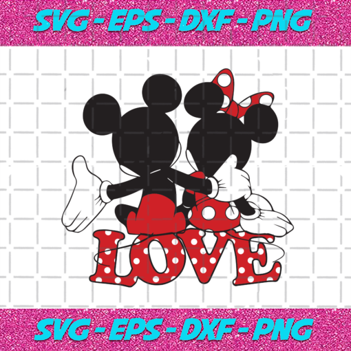 Valentine Mickey And Minnie Mouse Svg VA07012021