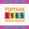 Vintage 1965 Limited Edition Svg BD1412202015