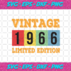 Vintage 1966 Limited Edition Svg BD1412202016