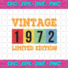 Vintage 1972 Limited Edition Svg BD1412202022