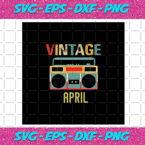 Vintage April Vintage Radio Radio Svg BD030820204