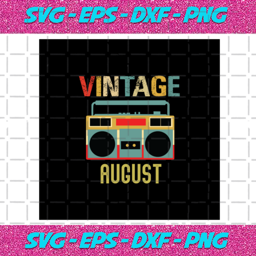 Vintage August Vintage Radio Radio Svg BD030820208