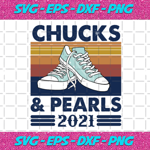 Vintage Chucks And Pearls 2021 Svg TD2012021