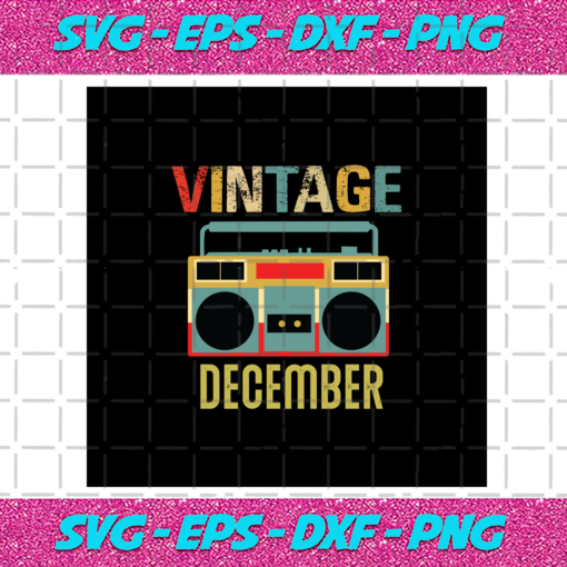Vintage December Vintage Radio Radio Svg BD0308202012