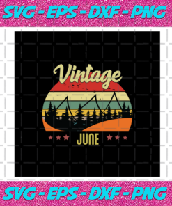 Vintage June Retro Vintage Svg BD030820206