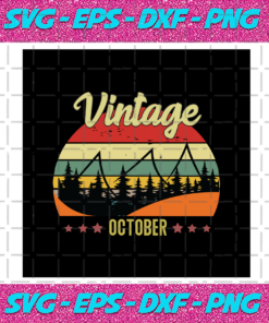 Vintage October Retro Vintage Svg BD0308202010