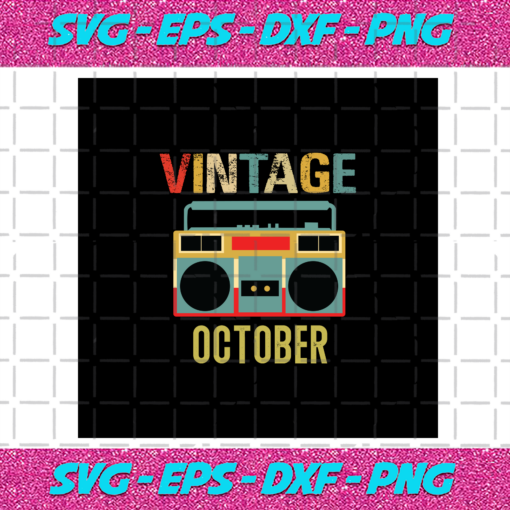 Vintage October Vintage Radio Radio Svg BD0308202010