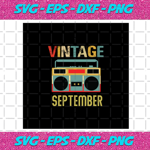 Vintage September Vintage Radio Radio Svg BD030820209
