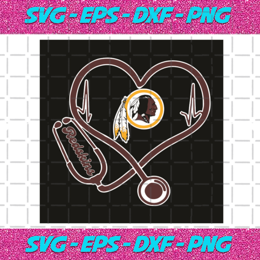 Washington Football Heart Stethoscope Svg SP30122020