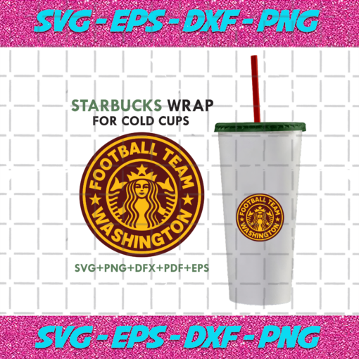 Washington Football Starbucks Wrap Svg SP09012021