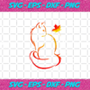 White Cat And Autumn Leaf Thanksgiving Png TG261120202