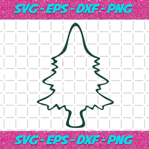 White Christmas Tree Svg CM23112020