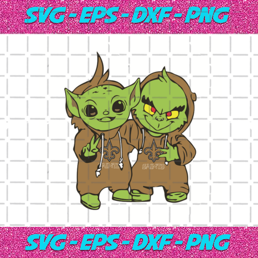 Yoda and Grinch New Orleans Saints Sport Svg SP040120218