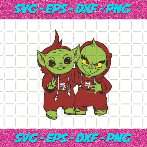 Yoda and Grinch San Francisco 49ers Sport Svg SP040120216