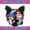 Yorkshire Terrier Usa Flag Glasses Independence Day Svg IN17082020