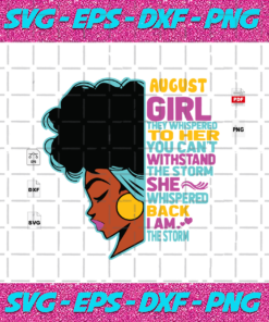 You Can t Withstand The Storm August Girl I Am The Storm Black Girl Svg BD14082020