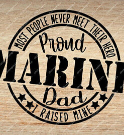 Proud Marine Dad Svg File Marine Dad Cut File SVG, PNG, Silhouette, Digital Files, Cut Files For Cricut, Instant Download, Vector, Download Print Files - INSTANT DOWNLOAD